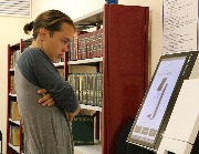 Обслуживание читателей в читальных залах и на абонементе
Фотограф(ы): Н. Ю. Машутина
