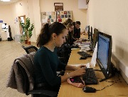 Обслуживание читателей в читальных залах и на абонементе
Фотограф(ы): Н. Ю. Машутина