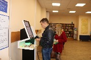 Обслуживание читателей в читальных залах и на абонементе
Фотограф(ы): Н. Ю. Машутина