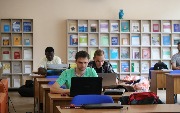 Обслуживание читателей в читальных залах и на абонементе
Фотограф(ы): Н. Ю. Машутина