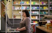 Обслуживание читателей в читальных залах и на абонементе
Фотограф(ы): Н. Ю. Машутина